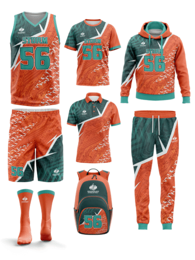 sublimation custom basketball set